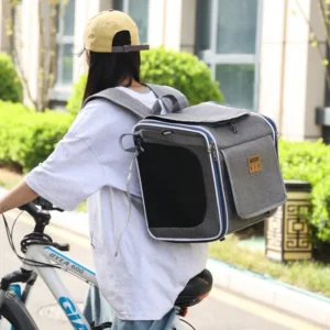 Multifunctional bicycle pet bag portable pet pet bag both shoulders one shoulder or handheld outdoor cat bag bicycle cat bag