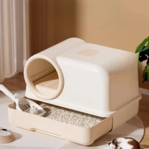 Splash Cleaning Control Automatic Self Extra Large Closed Cat Litter Box Odor Anti Foldable Drawer Cat Toilet Rascador Gato
