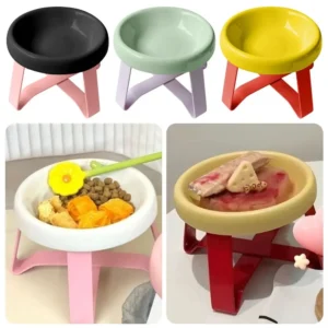 New Spine Protection Pet Bowl High Feet with Stand Cat Bowl Neck Protection Pet Food Bowl Pet Supplies