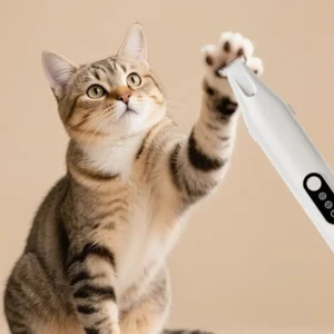 Electric Pet Hair Trimmer USB Charging Quiet Operation Pet Grooming Clippers Professional with LED Cat Electric Shaver