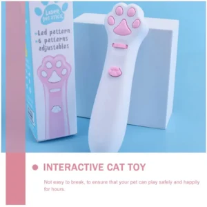 Laser Cat Teasing Stick Red Dot LED Light Pointer Interactive Toys Kitten Dog Chasers Training Indoor Pet Accessories Teasers