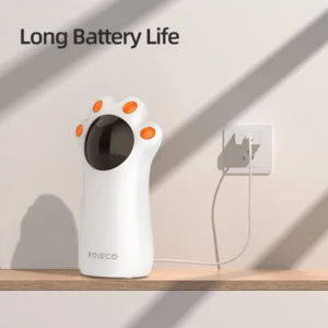 ROJECO Interactive Cat Toys Automatic Cat Claw Laser Teasing Pet LED Electronic USB Rechargeable Indoor Pet Toy for Dogs