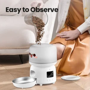 ROJECO 3L WiFi Automatic Cat Feeder Smart Dog Food Dispenser APP Remote Control Cute Auto Pet Feeder Feeding Bowl Accessories