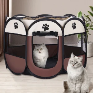 Pet nest pet dog cat delivery room foldable cat nest pet fence tent octagonal cage pet supplies